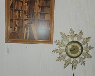 Buchschmid & Grexaux German Marquetry, nice mid century clock