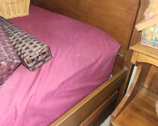 Twin captain's storage bed