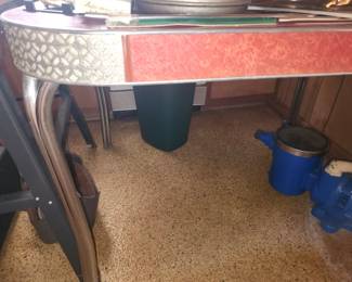 Retro laminate dining table (4 chairs available)