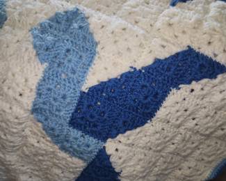 Assorted handmade knit blankets