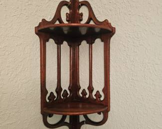 Antique corner shelves