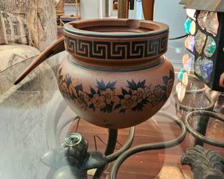 Antique tobacco jar