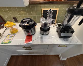 Vitamix, food processor, Instapot, juicer