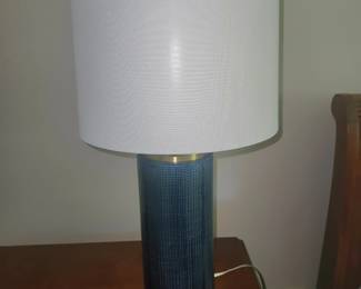 Qty 2 blue lamps