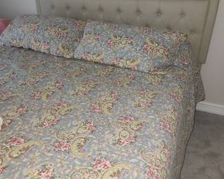 Queen upholstered bed