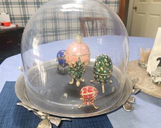 Assorted decorative egg collection