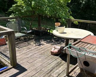 Patio table and chairs