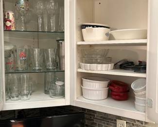 Glasses, cookware
