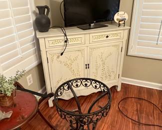 TV console, accent tables, TV