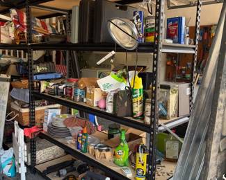 Dishes, household items, lawn care items, decor items