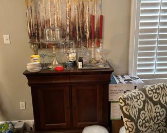 Art print, buffet, bar, decor