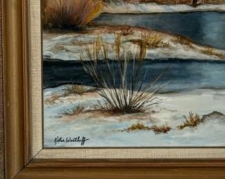 Original Winter Landscape Oil Painting by Katie Westhoff