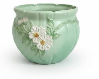 Vintage Roseville Pottery Peony Green Jardiniere