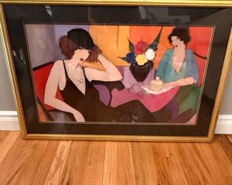 Itzchak Tarkay 'Tea Time: Maria & Susie'