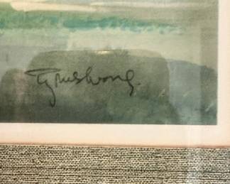 Tyrus Wong "Enchanted Cove" Lithograph Print