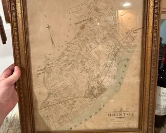 Antique Map of Bristol, Pennsylvania