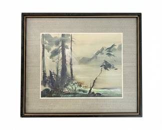 Tyrus Wong "Enchanted Cove" Lithograph Print