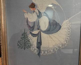 Lavender & Lace Ice Angel Counted Cross Stitch Pattern