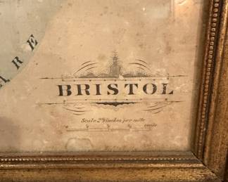 Antique Map of Bristol, Pennsylvania