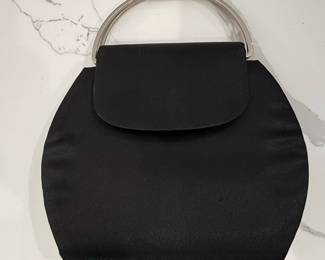 Kenneth Cole Reaction Black Satin Clutch
