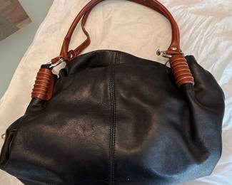Italian Genuine Leather Ruched Shoulder Bag