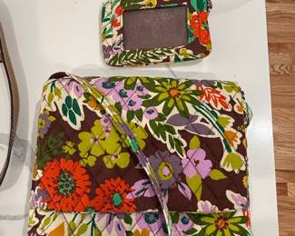 Vera Bradley Evening Garden Quilted All-In-One Crossbody and ID Case