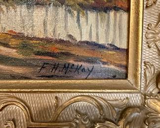 F.H. McKay Oil on Canvas Landscape Painting