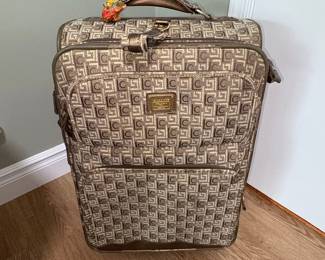 Liz Claiborne Monogram Rolling Suitcase
