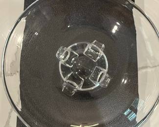 Steuben Crystal "Floret" Footed Bowl Designed by John Dreves