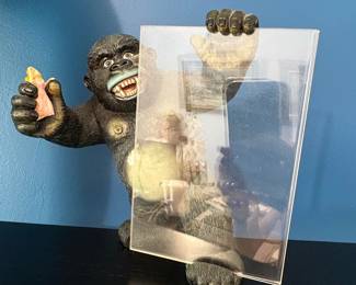 Vintage King Kong Statue Picture Frame Photo Holder 1999