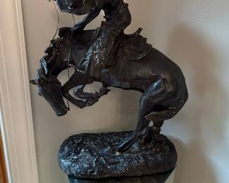 Frederic Remington "The Bronco Buster" Bronze Sculpture Reproduction