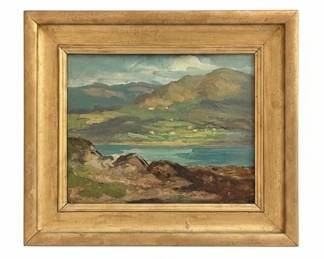 Vintage Landscape Painting, "Near Frontenac"