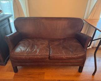 Restoration Hardware Professor’s Leather Setee (Professor’s Leather Double Chair)