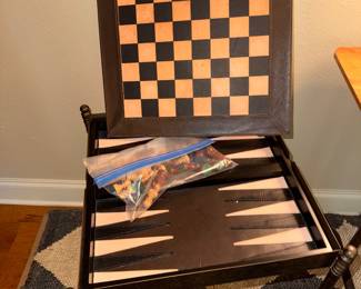 Leather/metal game set