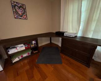 L-shaped corner desk. Available for presale. Price will be posted soon!