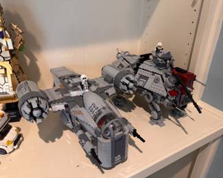 LEGO Star Wars AT-TE Walker Set (75337) and The Mandalorian Razor Crest (75292)