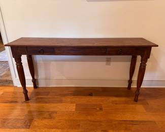 Vintage Sofa Table. Purchased 2002. Approx measurements: 63 x30h x 15.6 h