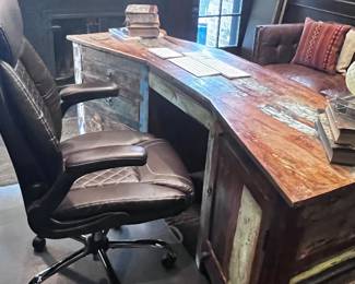 Rustic executive desk