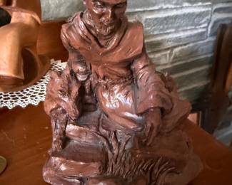 cast resin statue of Saint Francis of Assisi