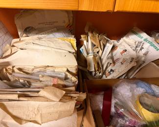 Hundreds of vintage sewing patterns