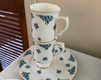 Royal Victoria fine bone china mugs from England