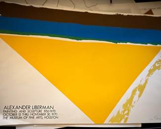Alexander Liberman mfah poster from 1970