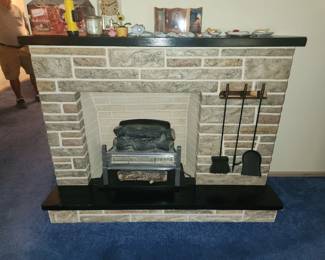Vintage electric fireplace