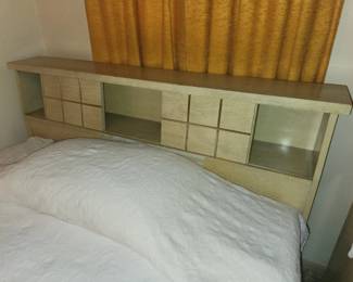 MCM Queen storage headboard