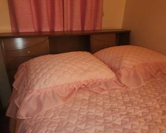 MCM full size storage headboard