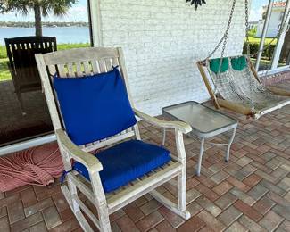 Wooden rocking chair