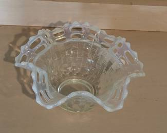 Fenton Blue Opalescent Bowl