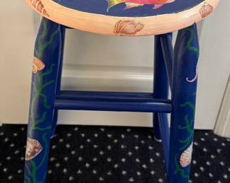 Single "Sea Life" bar stool