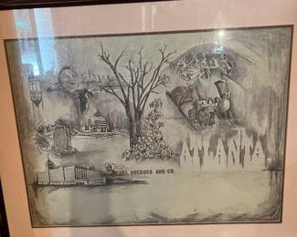 Atlanta Sights Framed Print