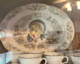 Vintage Turkey Platter